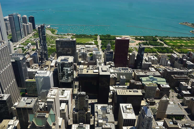 Chicago and Grant Park View