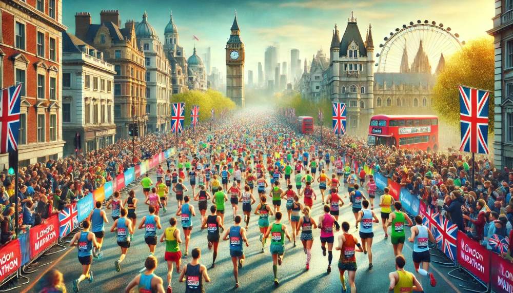 London Marathon illustration